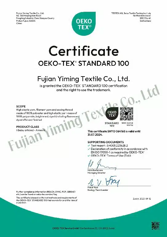 YM THREAD oeko-tex 100